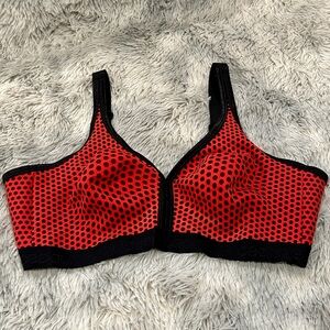 Cacique Red and Black Polka Dot Bra